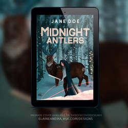Premade Book Cover - Midnight Antlers