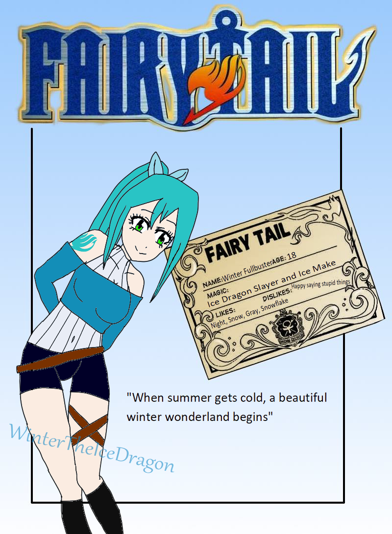 Winter S Guild Card Fairy Tail Oc By Wintertheicedragon On Deviantart Winter S Guild Card Fairy Tail Oc By Wintertheicedragon On Deviantart