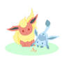 Flareon and Glaceon