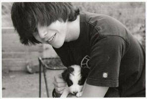 ryan and puppy