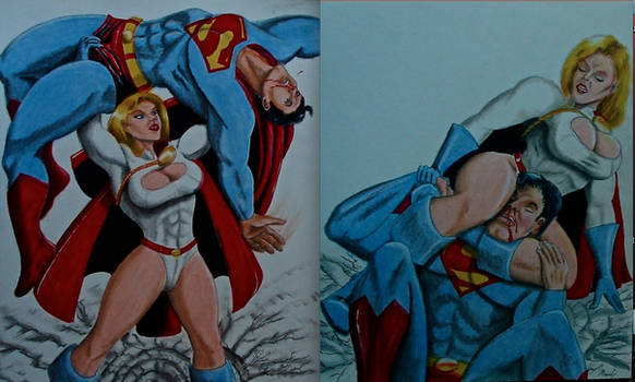 POWERGIRL VS SUPERMAN 616