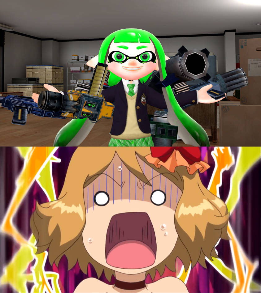 Inkura become Cyborg Inkling by Yusaku-Ikeda on DeviantArt