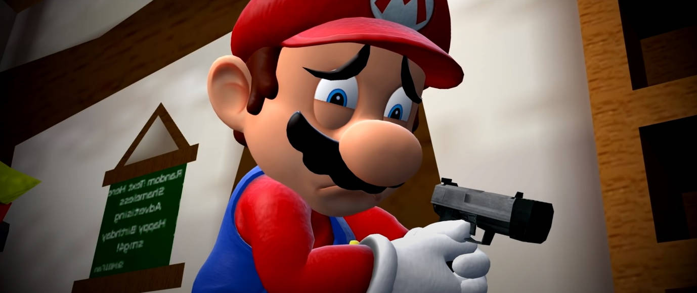 Mario loaded the gun with bullets by Yusaku-Ikeda on DeviantArt