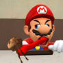 Mario caught the muffin