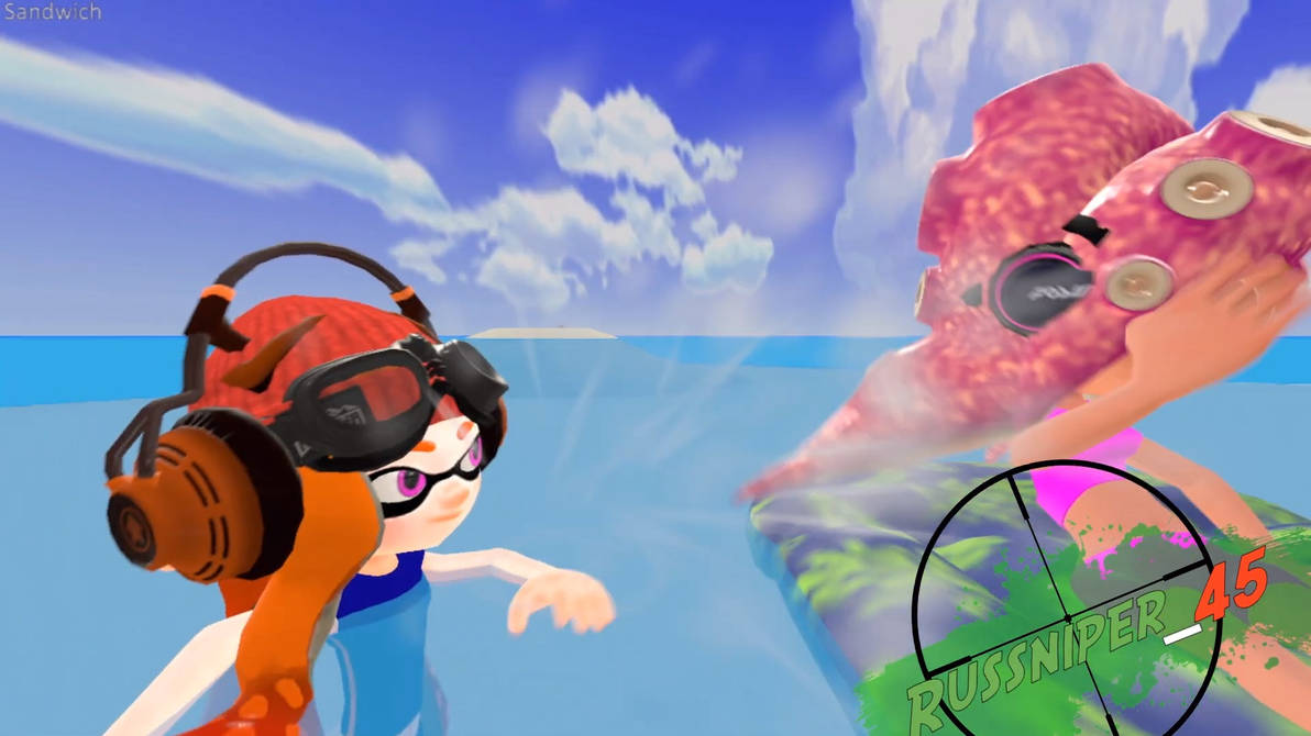 Colorsphere Studios Meggy splat Desti with water by Yusaku-Ikeda on DeviantArt