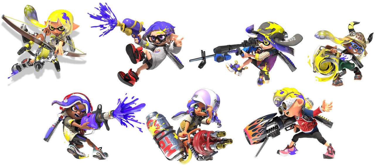 Splatoon 3 characters render by Yusaku-Ishige on DeviantArt