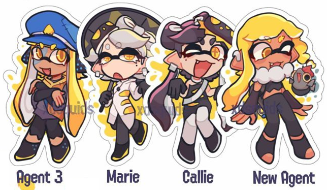Splatoon 3 stickers by Yusaku-Ikeda on DeviantArt