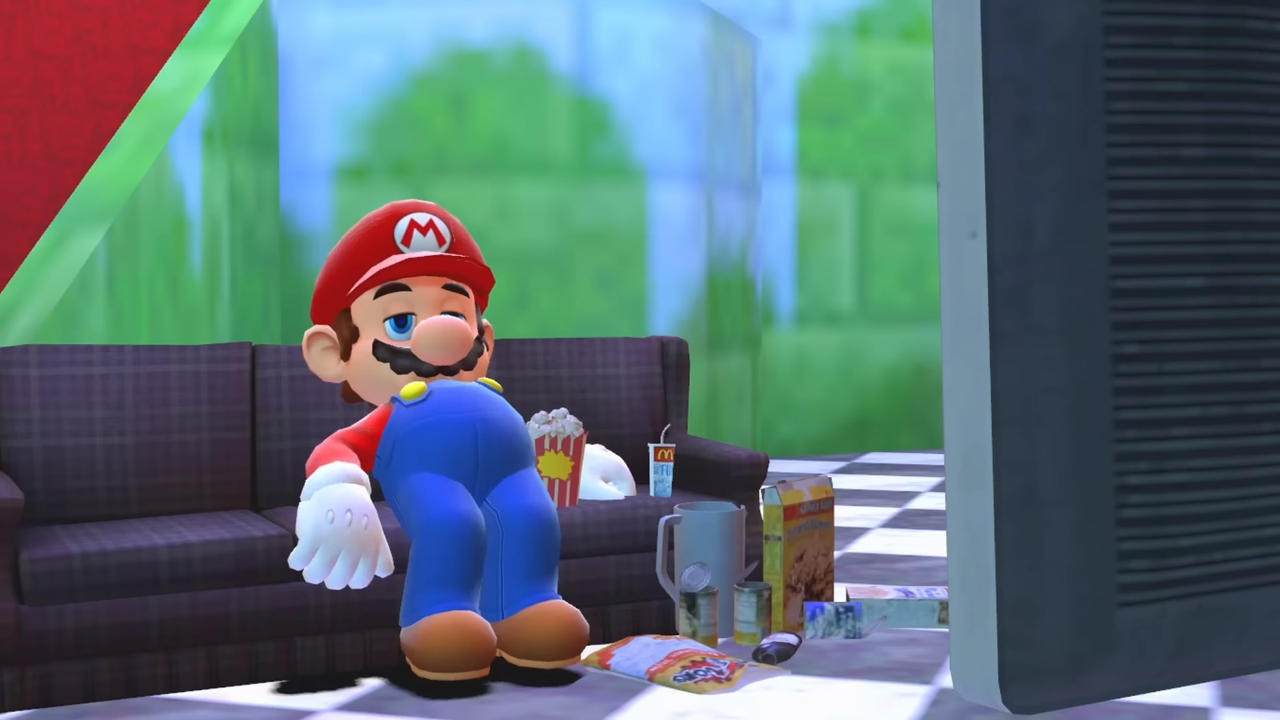 What's Mario watching? by Yusaku-Ikeda on DeviantArt