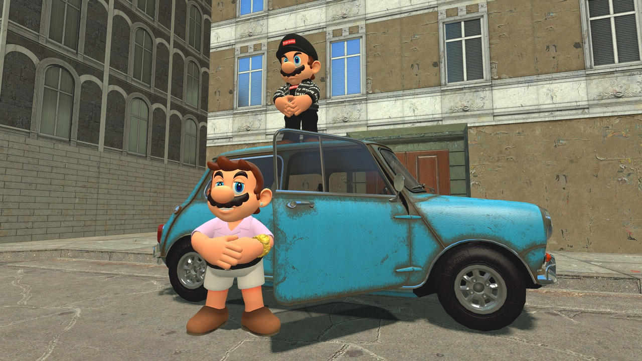 Normal Mario and Drip Mario by Yusaku-Ikeda on DeviantArt