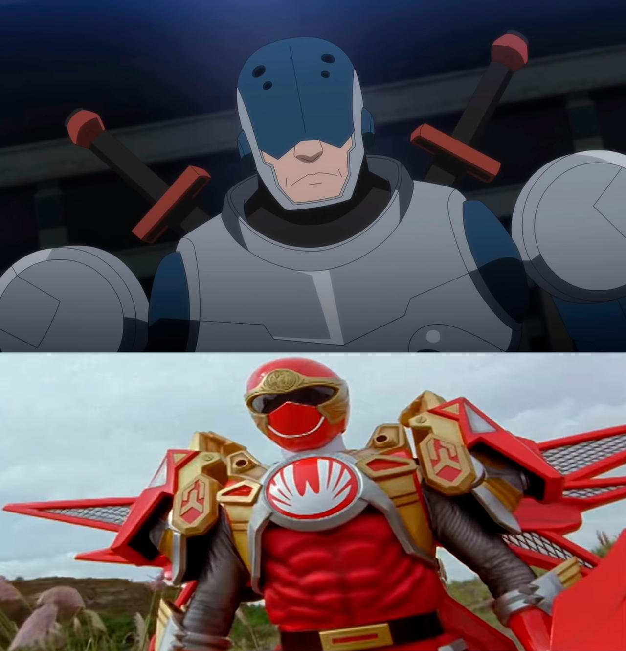 The Red Wind Ranger Red Wind Ranger vs Ninja Man by Yusaku-Ikeda on DeviantArt