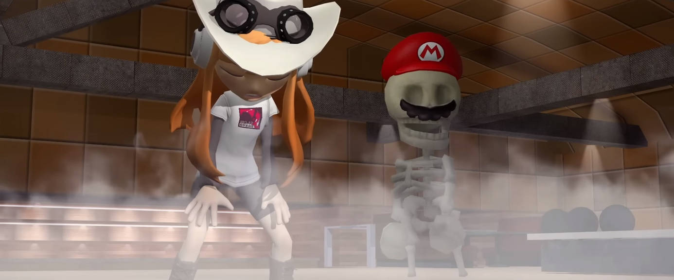 Mario Skeleton Train Skeleton Mario standing next to Meggy by Yusaku-Ikeda on DeviantArt