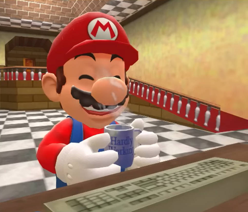 Nice Mario Mario having some nice coffee by Yusaku-Ikeda on DeviantArt