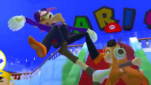 Meggy kicked WaLuigi's nuts