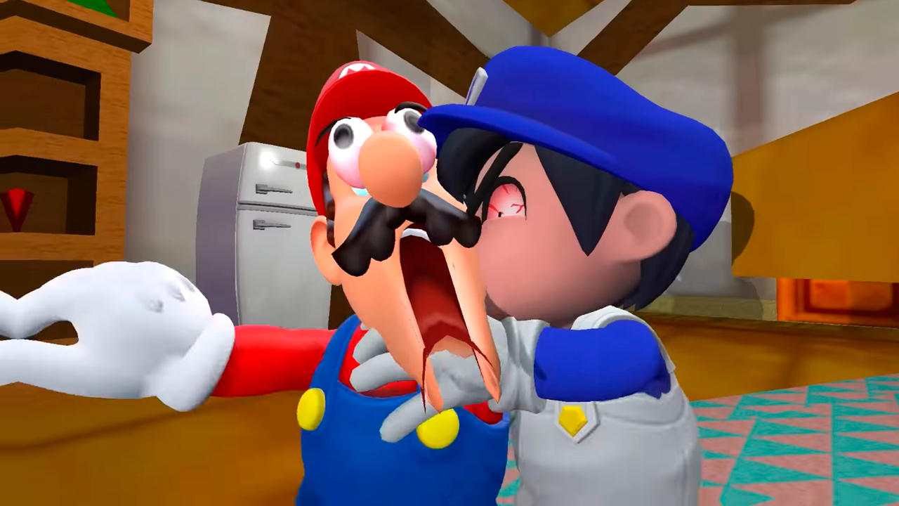 SMG4 strangle Mario by Yusaku-Ikeda on DeviantArt