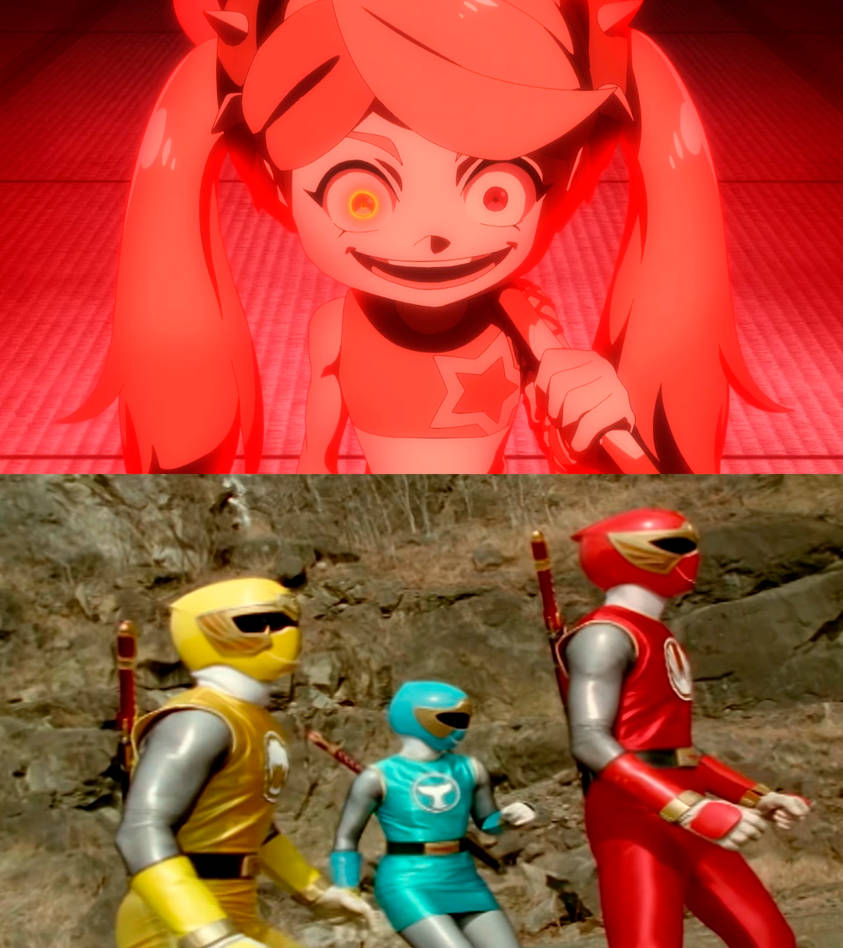 Wind Rangers confront Lucy by Yusaku-Ikeda on DeviantArt