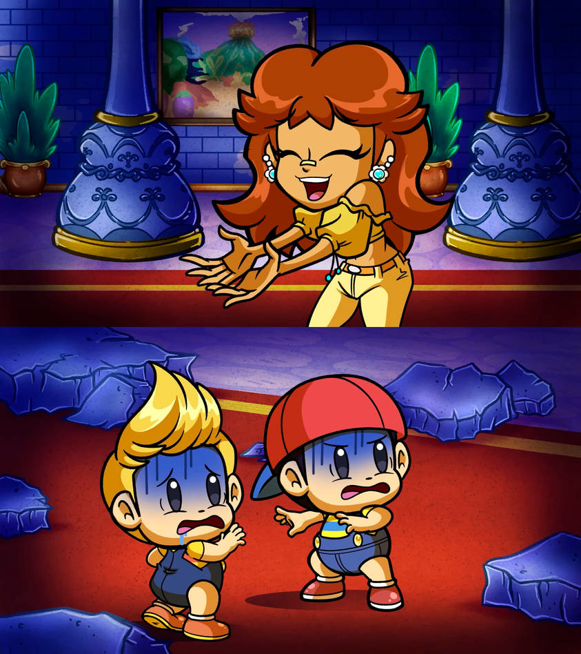 Lucas and Ness don't like Daisy by Yusaku-Ikeda on DeviantArt