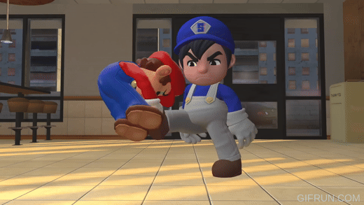 Mario Shivering SMG4 shaking Mario off from his foot by Yusaku-Ikeda on DeviantArt