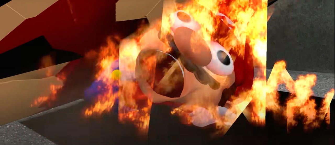 Mario's burning by Yusaku-Ikeda on DeviantArt