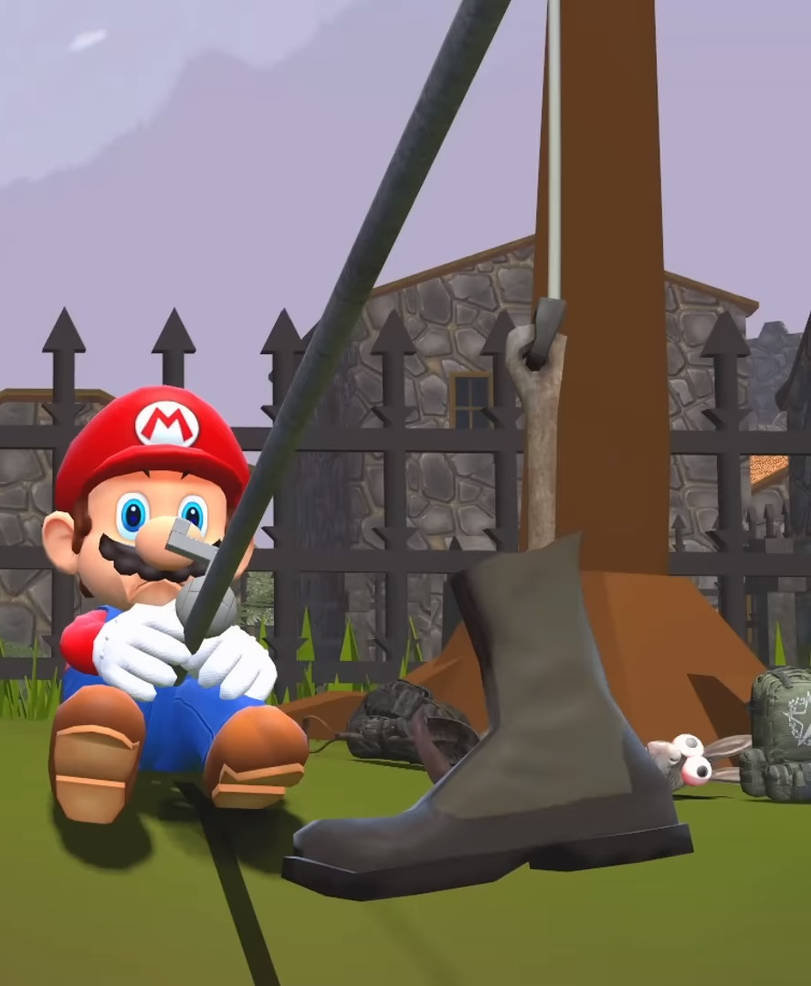 Mario In Boot Mario caught a boot by Yusaku-Ikeda on DeviantArt