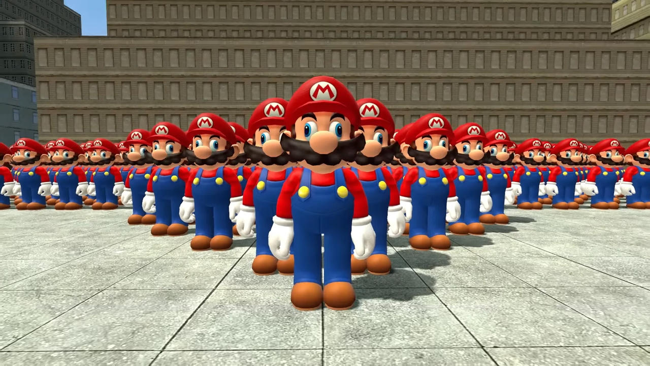 Derp Mario Racing Army of Mario derp by Yusaku-Ikeda on DeviantArt
