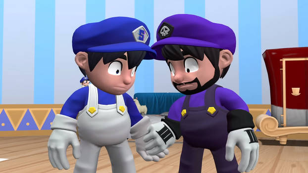 SMG4 and SMG3 realize their hand is stuck