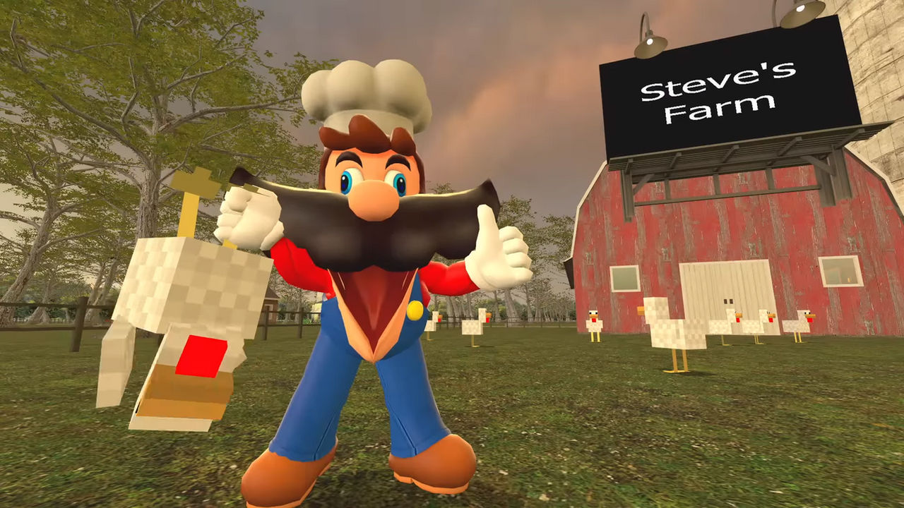 Minecraft Chicken Chef Chef Mario got minecraft chicken by Yusaku-Ikeda on DeviantArt