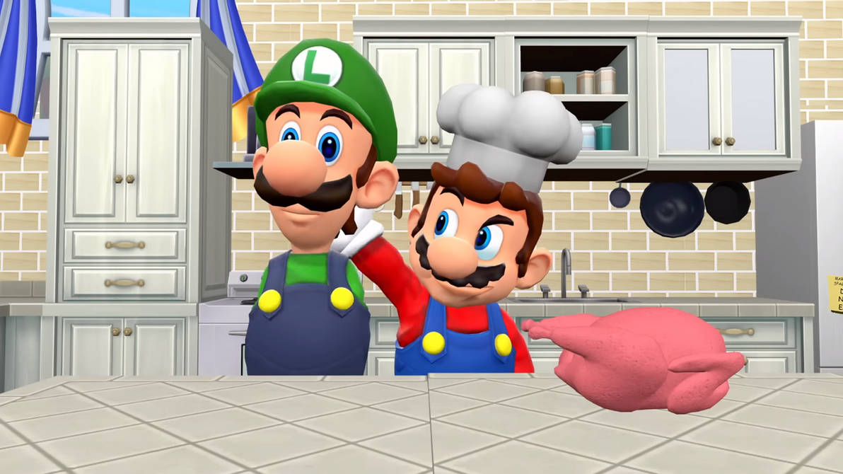 Chef Mario bring Luigi by Yusaku-Ikeda on DeviantArt