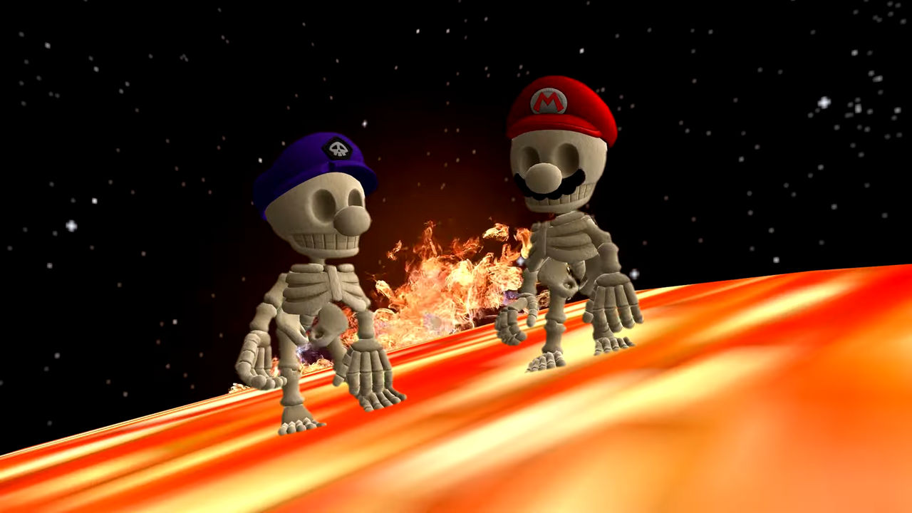 Skeleton SMG3 and Skeleton Mario by Yusaku-Ikeda on DeviantArt