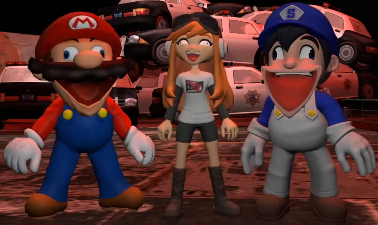 Mario, Meggy and SMG4 derp face by Yusaku-Ikeda on DeviantArt
