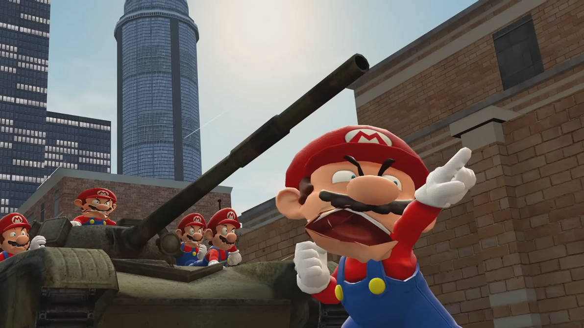 Mario Tank Capture Mario clones are on the tank by Yusaku-Ikeda on DeviantArt