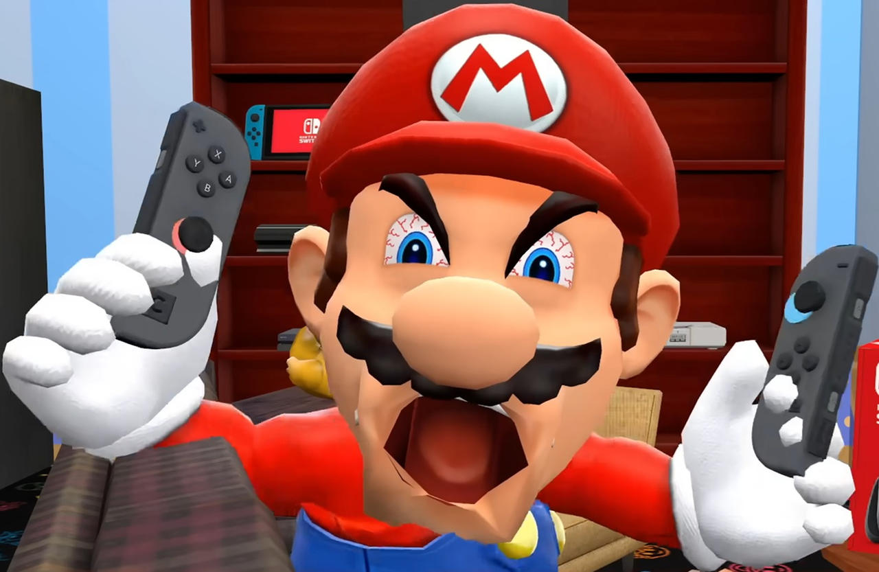 Angry Mario Java Angry Mario holding Joy-Cons 2 by Yusaku-Ikeda on DeviantArt