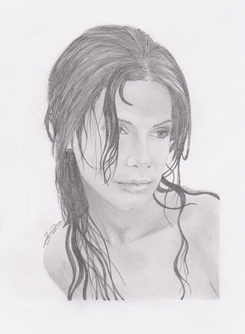 Speed drawing - Sandra Bullock