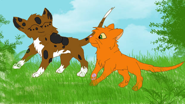 Spottedleaf and Firepaw