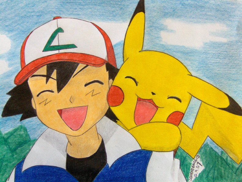 Ash and Pika you are happy