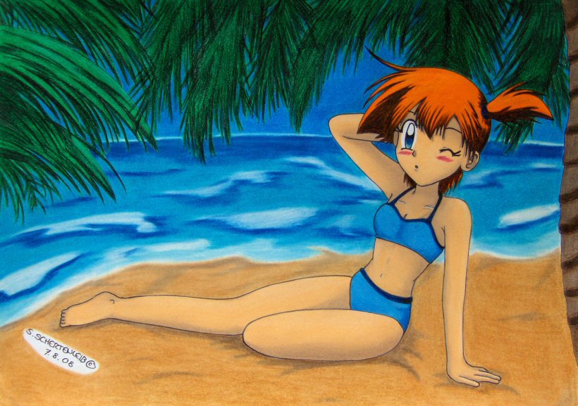 Misty at the beach