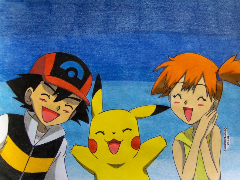 Ash Misty and Pika