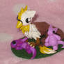 griffin with plush dragons