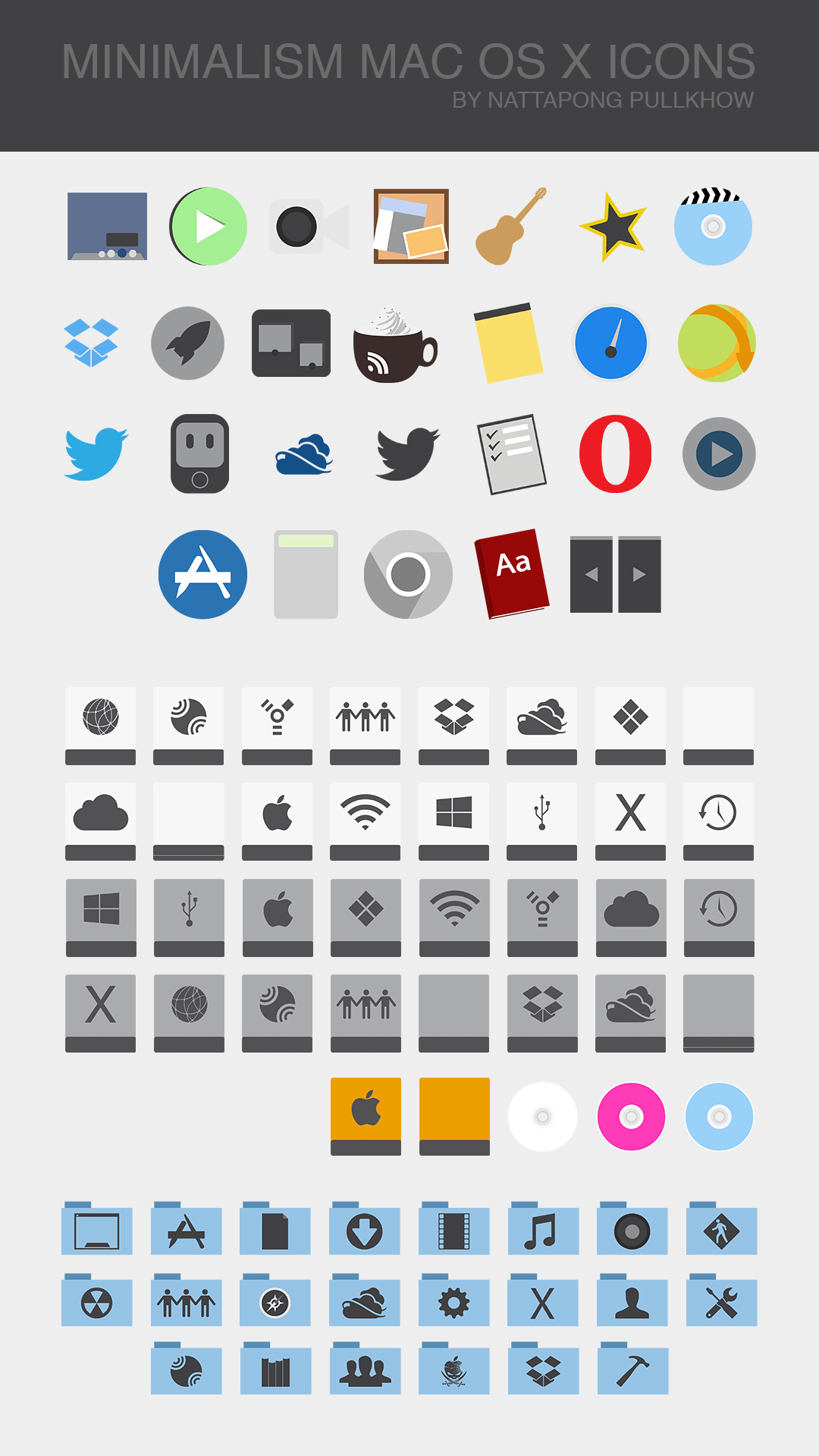 MINIMALISM MAC OS X ICONS