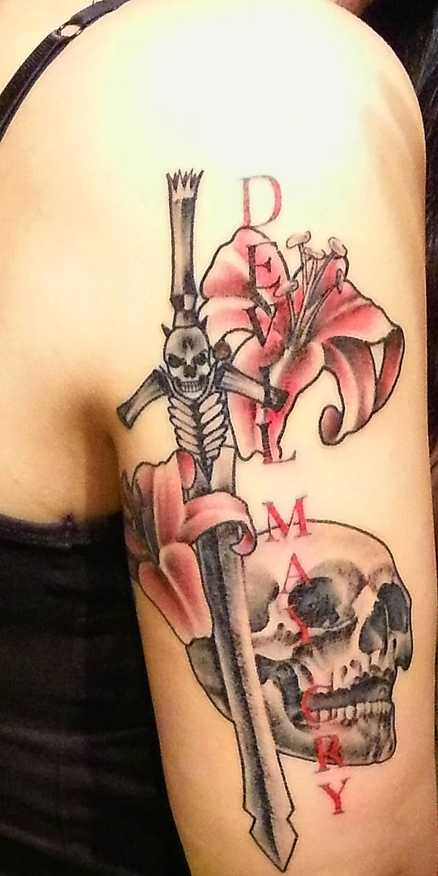 I got my Devil Sword Dante tattoo the other day. That game kept me alive  during a very dark time in my life, and as soon as I saw Dante and Sin
