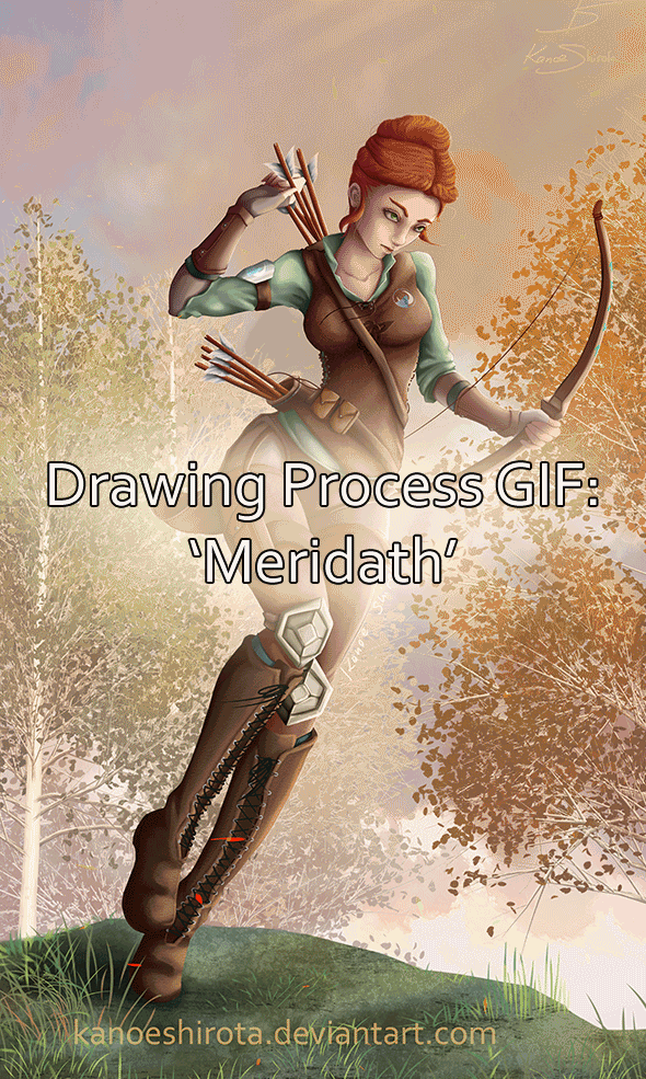 Drawing-Process 'Meridath' GIF by KanoeShirota