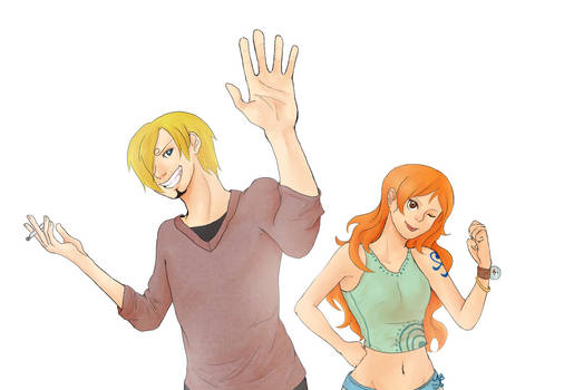 Sanji y Nami