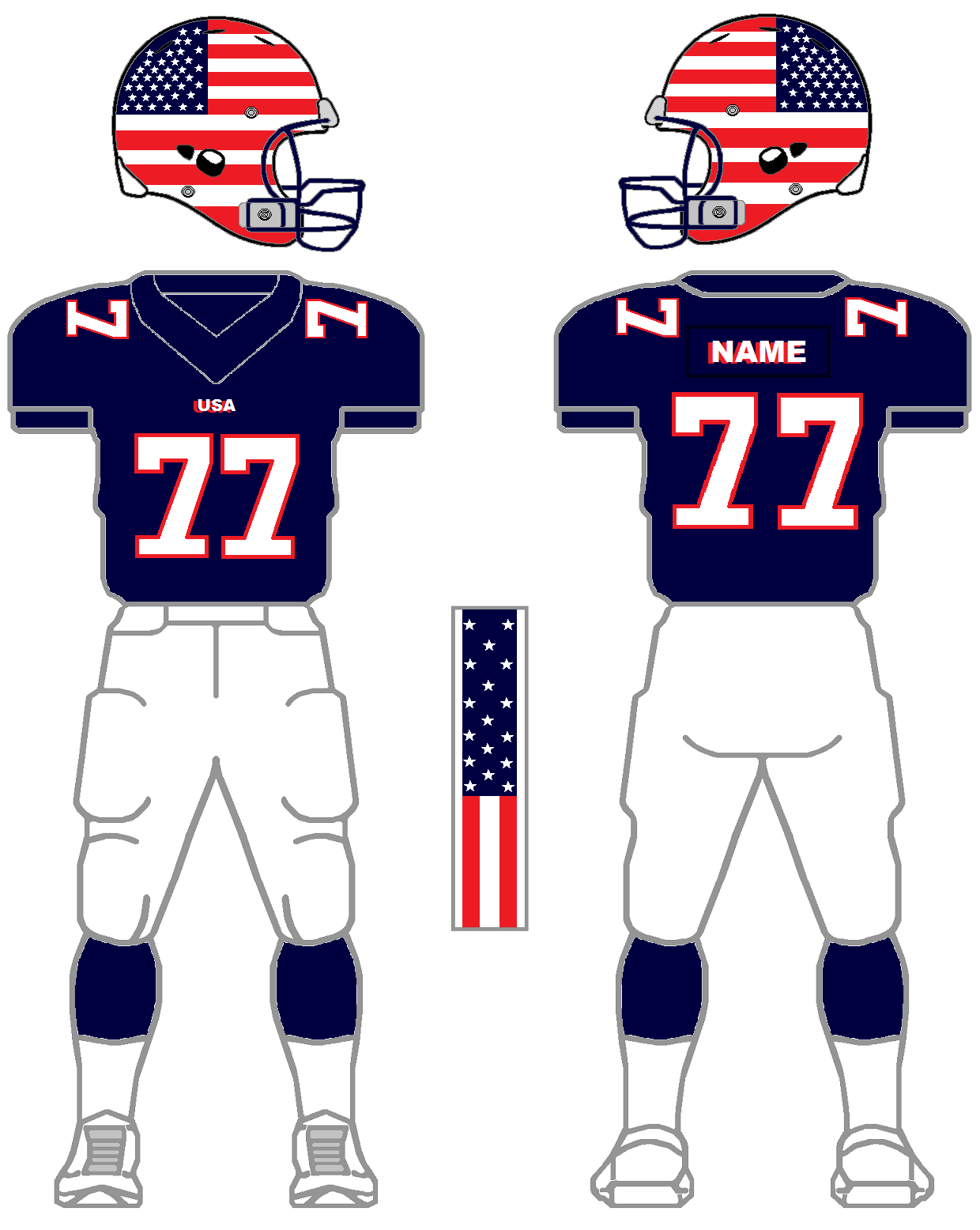 Usa football deals uniforms