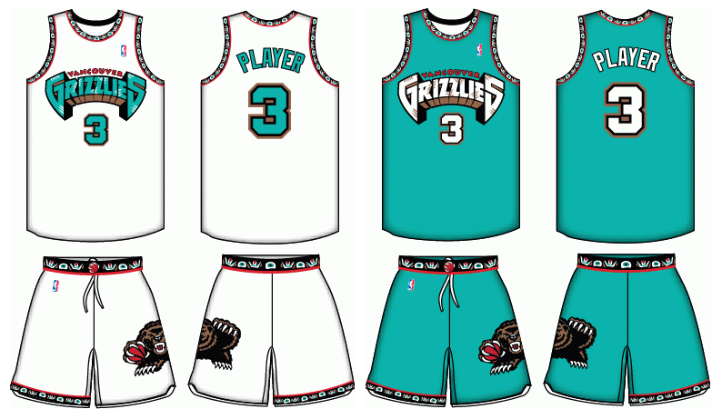 Vancouver Grizzlies Jersey Concepts 