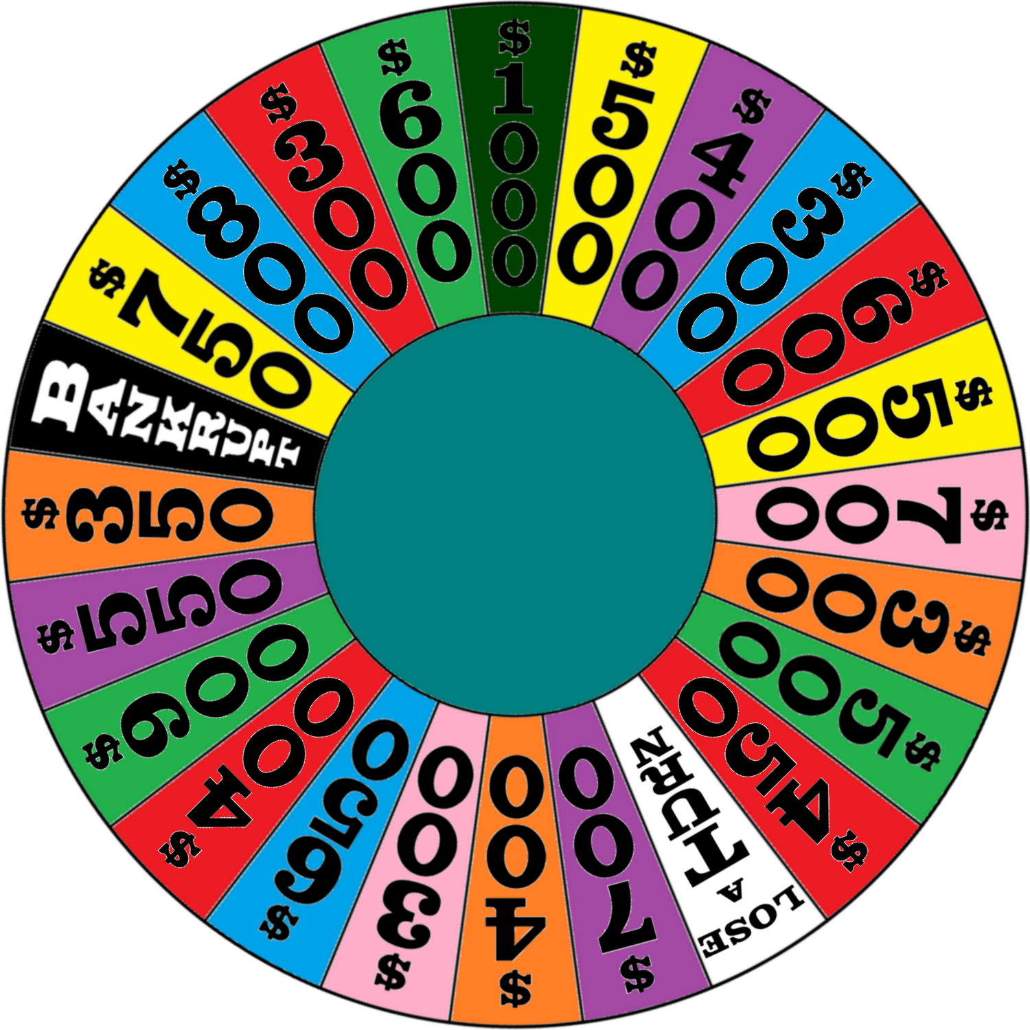 my custom wheel round 1 made on June 18, 2013 by Chenglor55 on DeviantArt