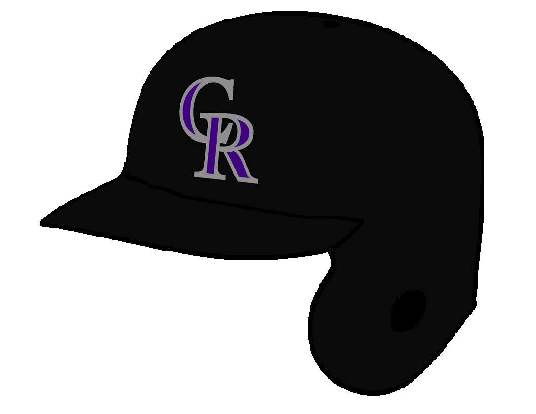 Colorado Rockies Black Batting Helmet