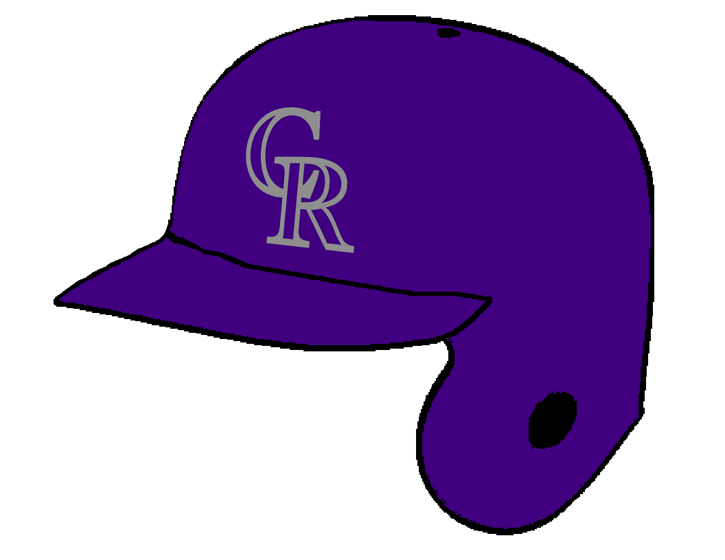 Colorado Rockies Purple Batting Helmet