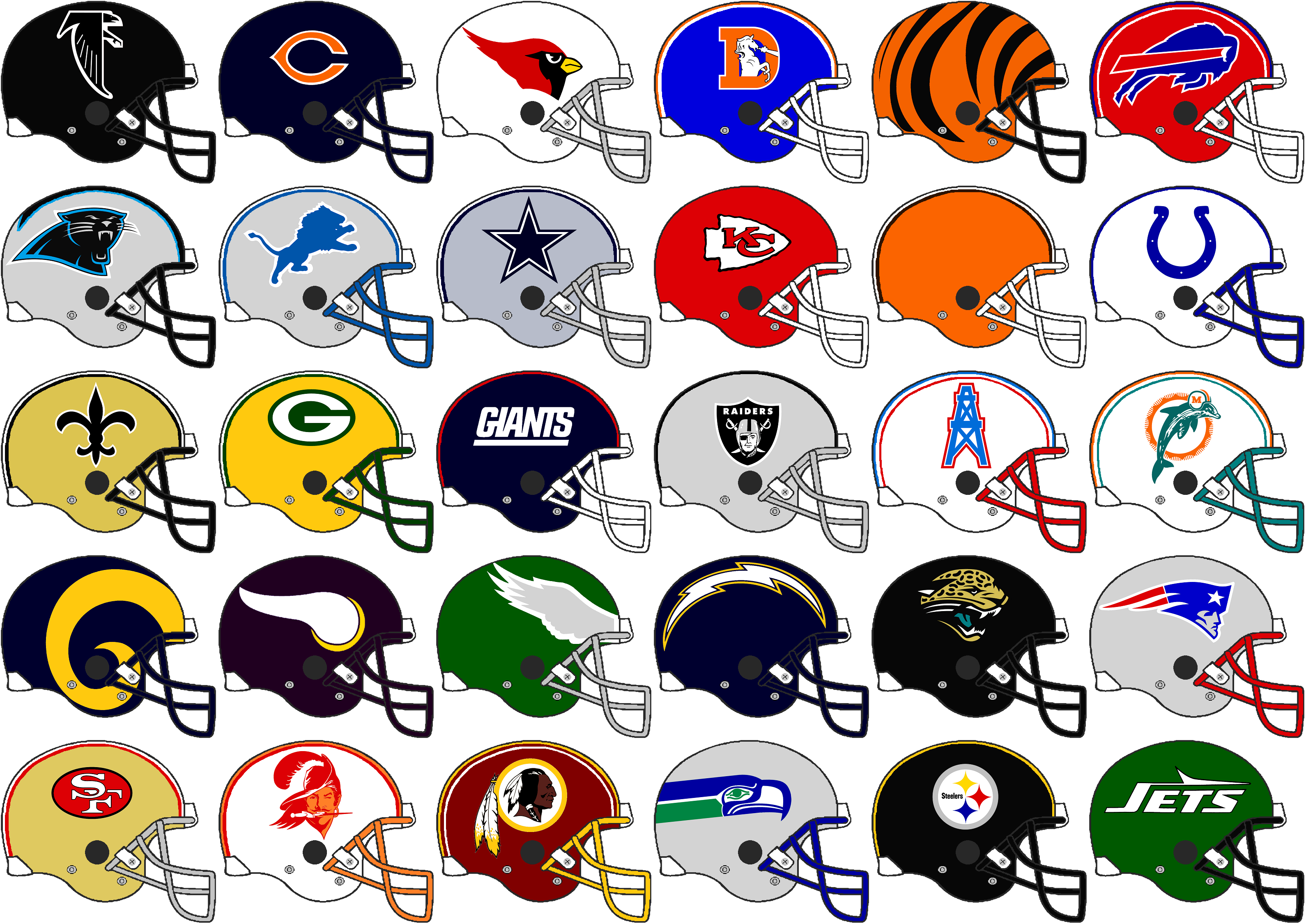 every football team helmet All 32 NFL Current Riddell SPEED Revolution Mini Helmets Ranking all 32 NFL helmets