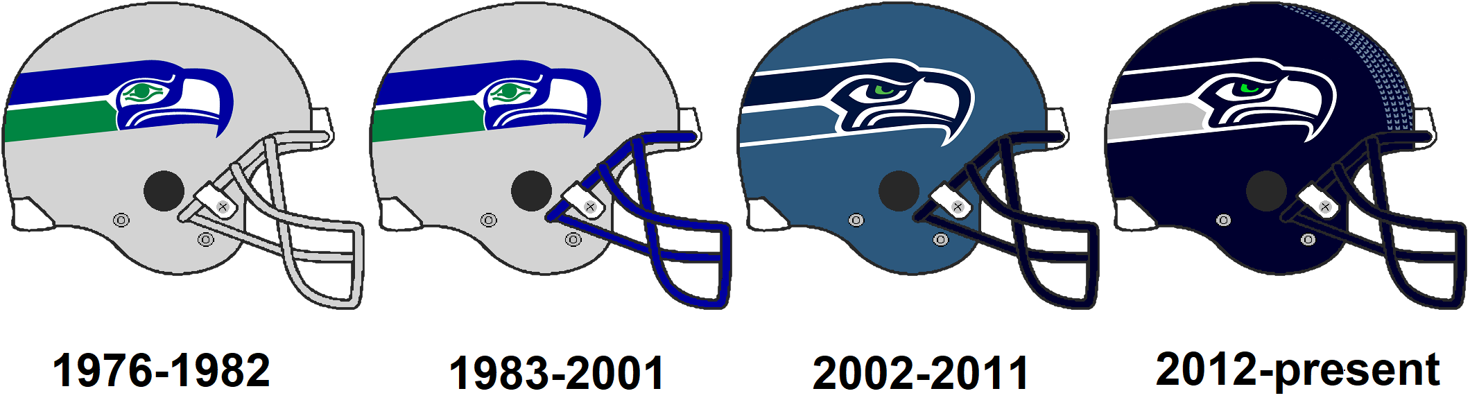 Seahawks hot sale old helmet