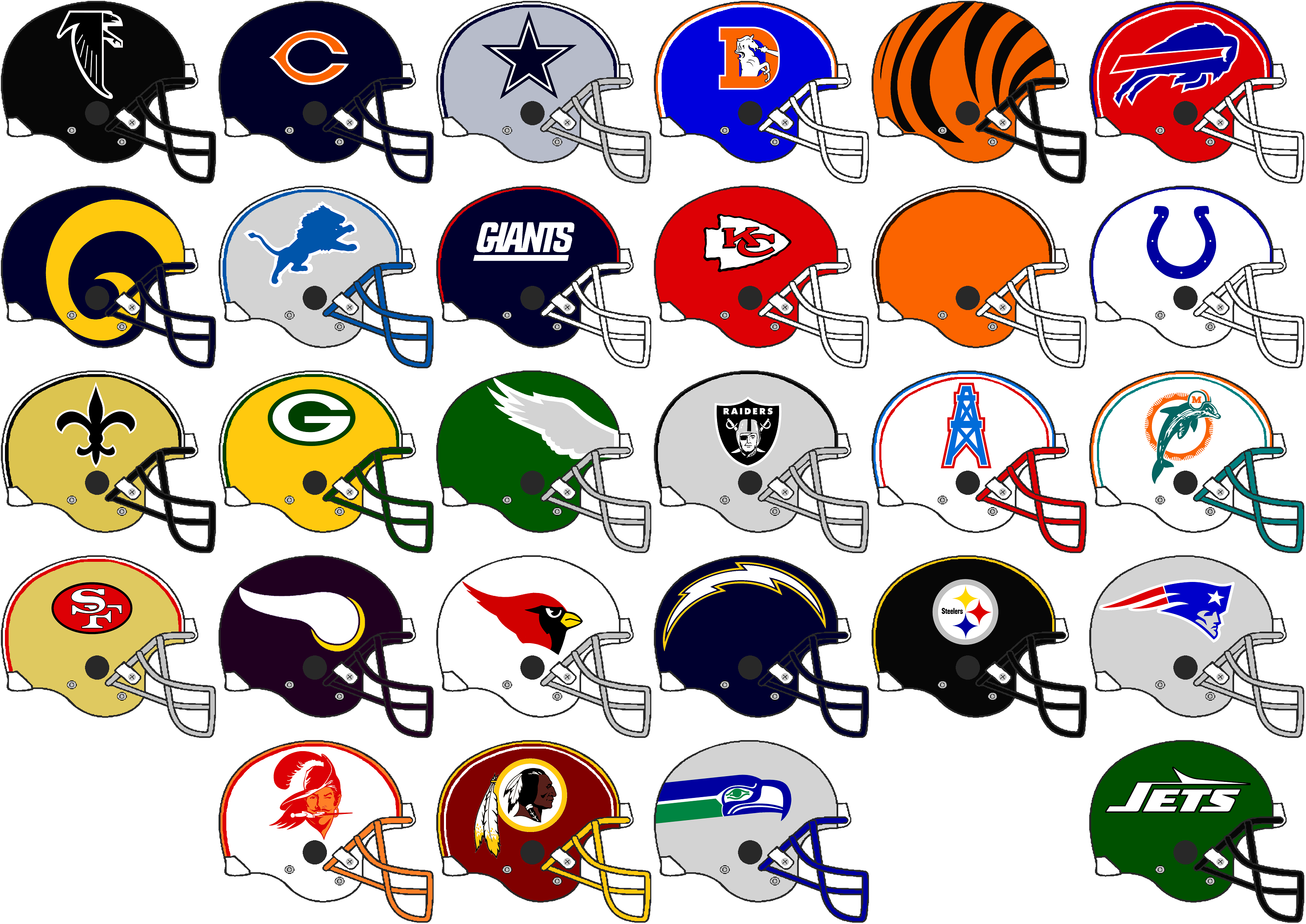 NFL Team Helmets 1993 by Chenglor55 on DeviantArt NFL Team Helmets 1993 by Chenglor55 on DeviantArt