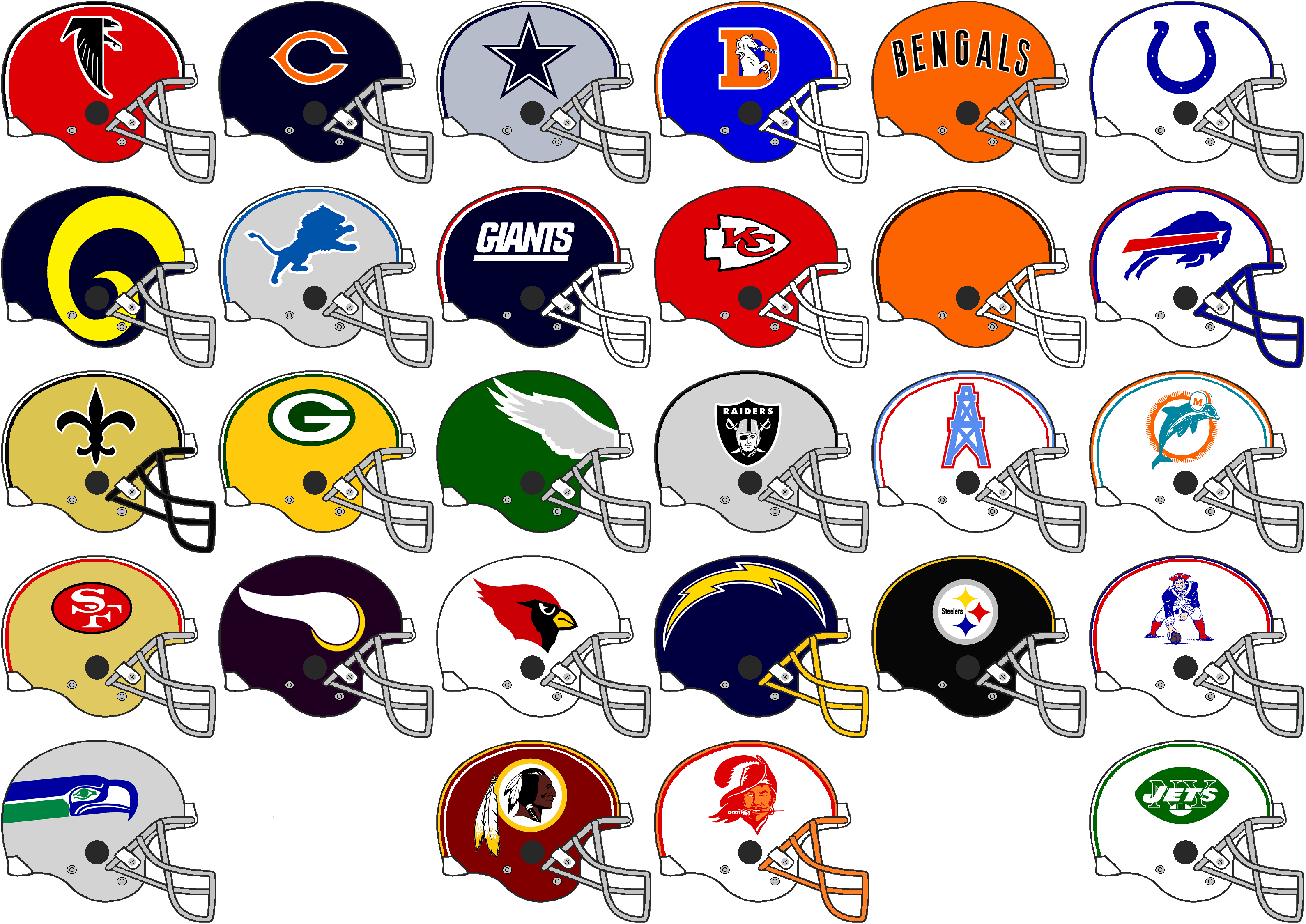 Nfl Team Helmets 1976 by Chenglor55 on DeviantArt Nfl Team Helmets 1976 by Chenglor55 on DeviantArt